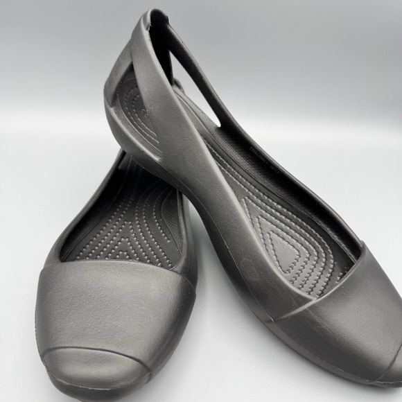 Crocs Sienna Flat Low Top Rubber Shoes Womens Shoes Size 7 - Picture 10 of 11